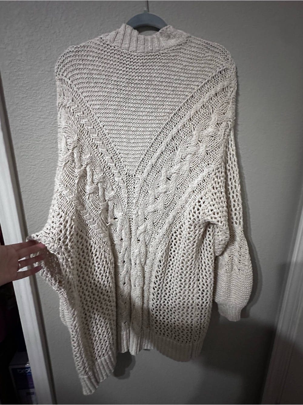 Taletha Belted Open-Knit Sweater Cardigan - Picture 6 of 11